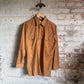 1970s Brown Dagger Collar Italian Shirt