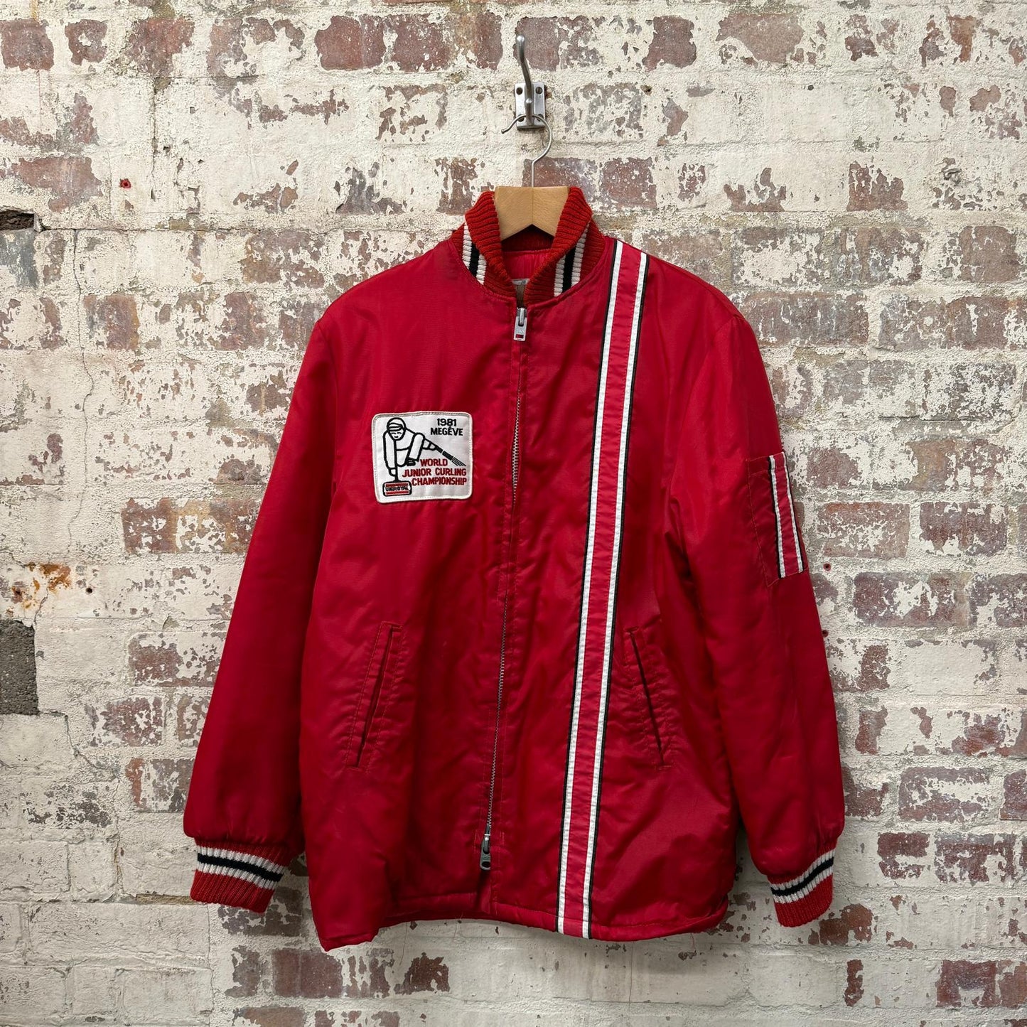 1970s Red Racing Padded Jacket