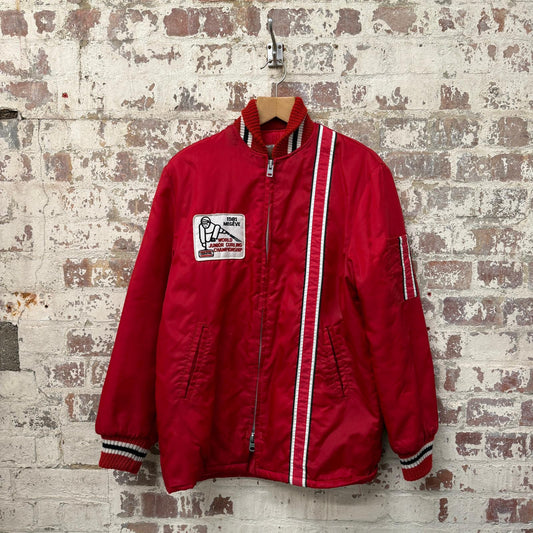 1970s Red Racing Padded Jacket