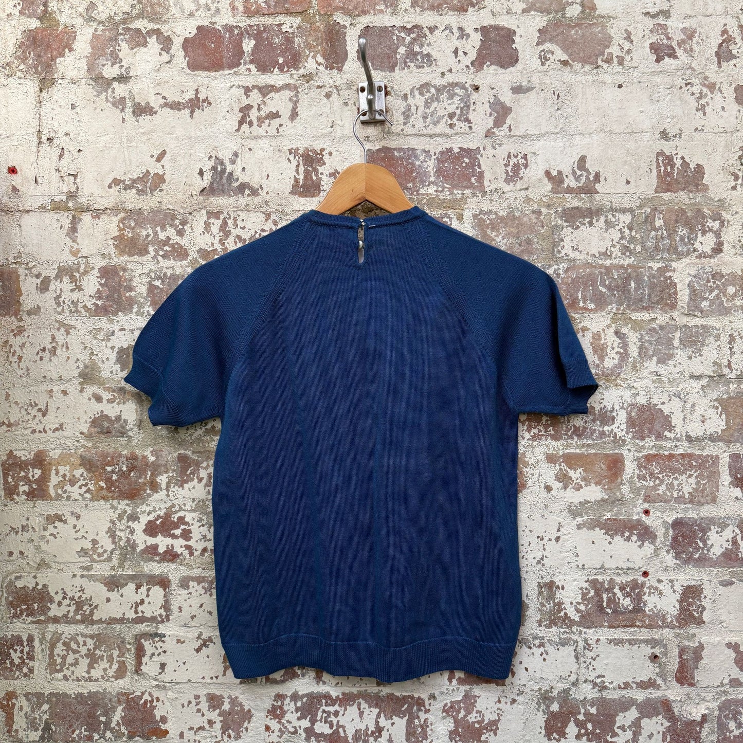 1970s Blue Italian Knitted Jumper