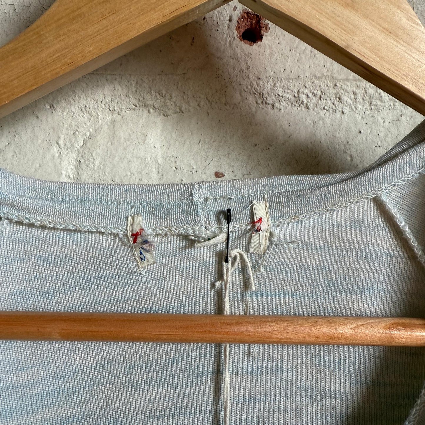 1970s Grey Unusual Long Sleeve Top