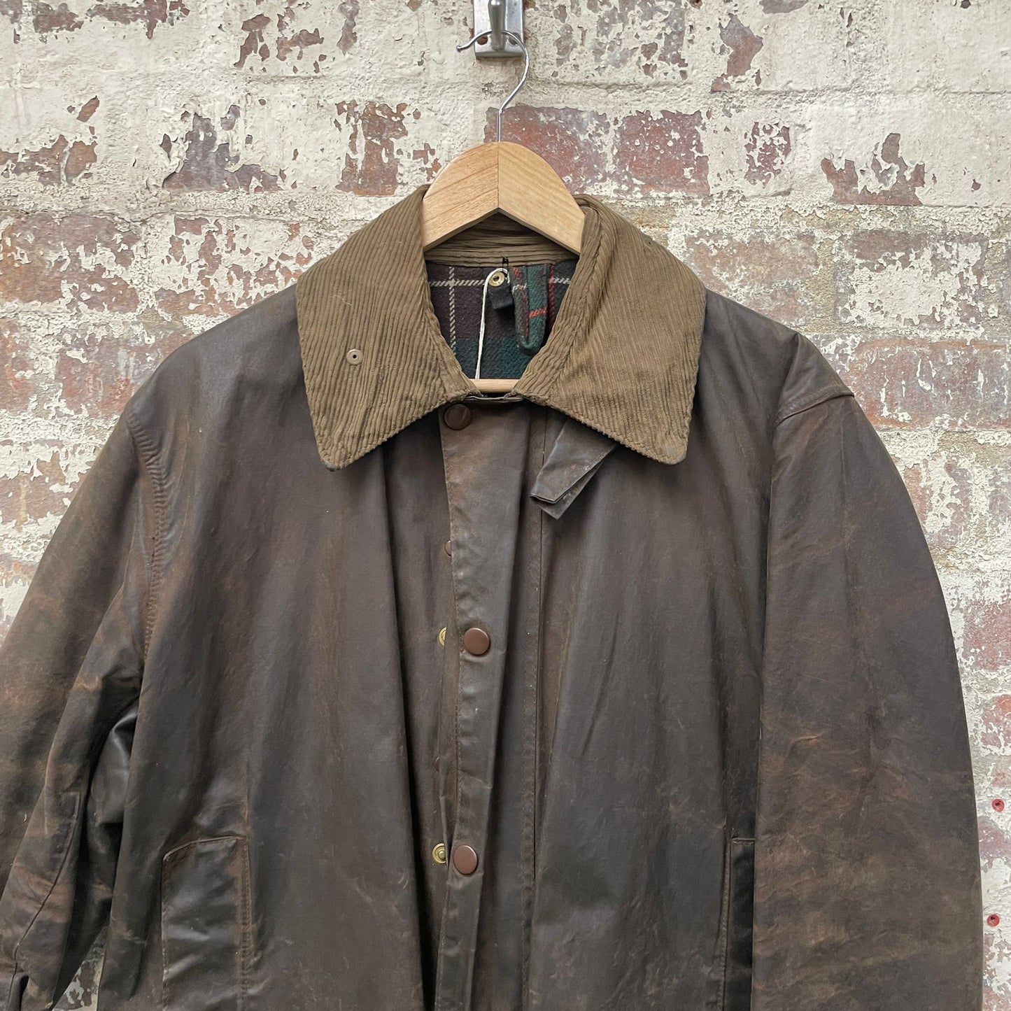 Vintage 1970s Brown Barbour Wax Northumbria Jacket Coat