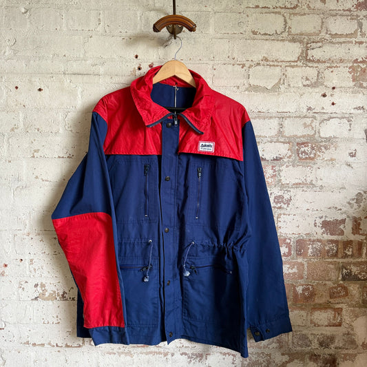 1980s Red and Navy Dolomite Ski Jacket