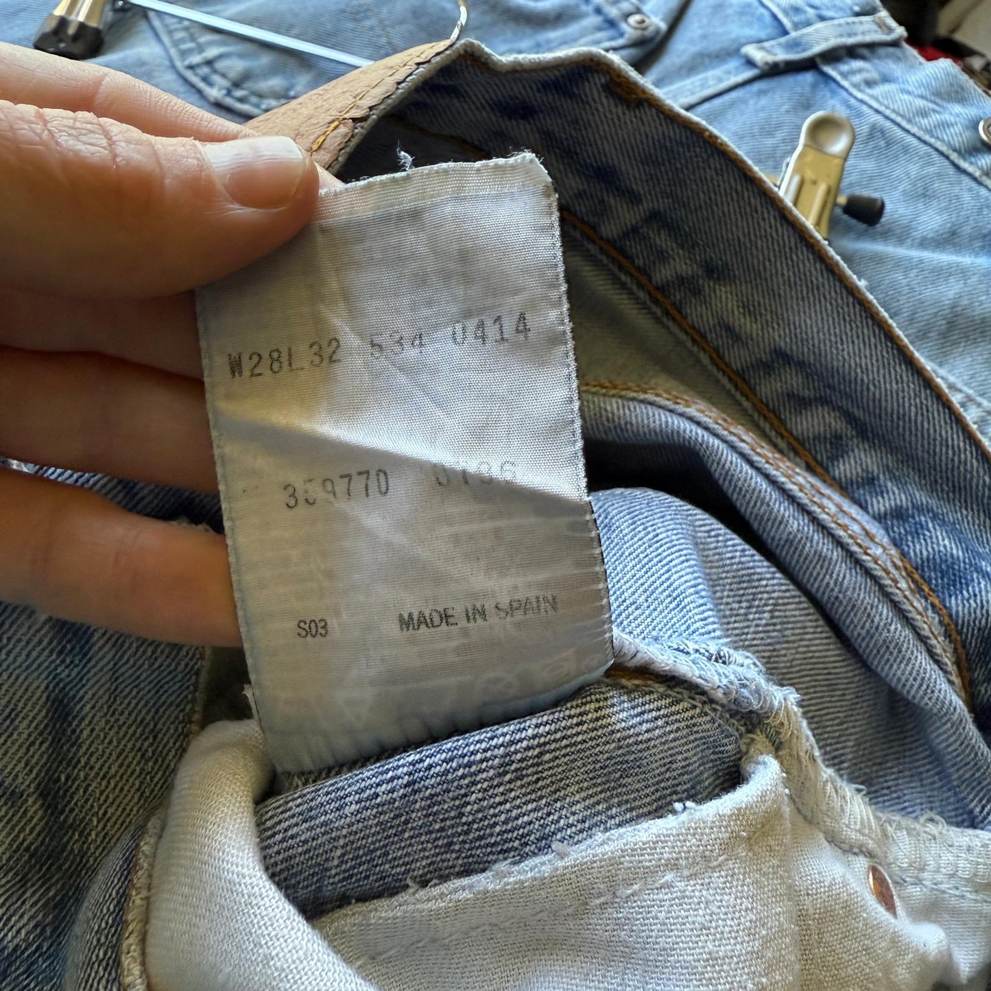 1980s Blue Denim Levi Jeans