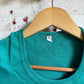 1970s Turquoise Cotton Blank T-Shirt