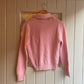 1950s Pink Knitted Cardigan Jumper