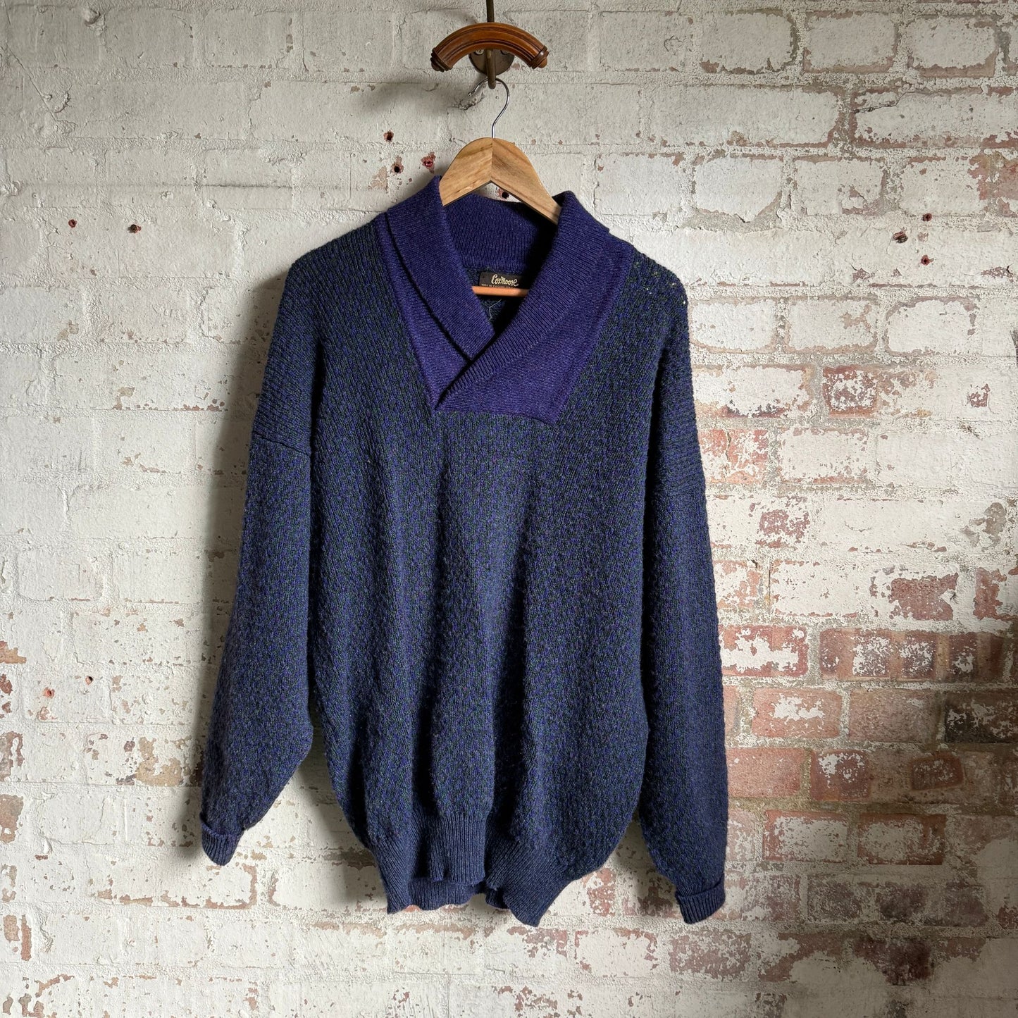 1970s Purple Knitted Coxmore Knitted Jumper