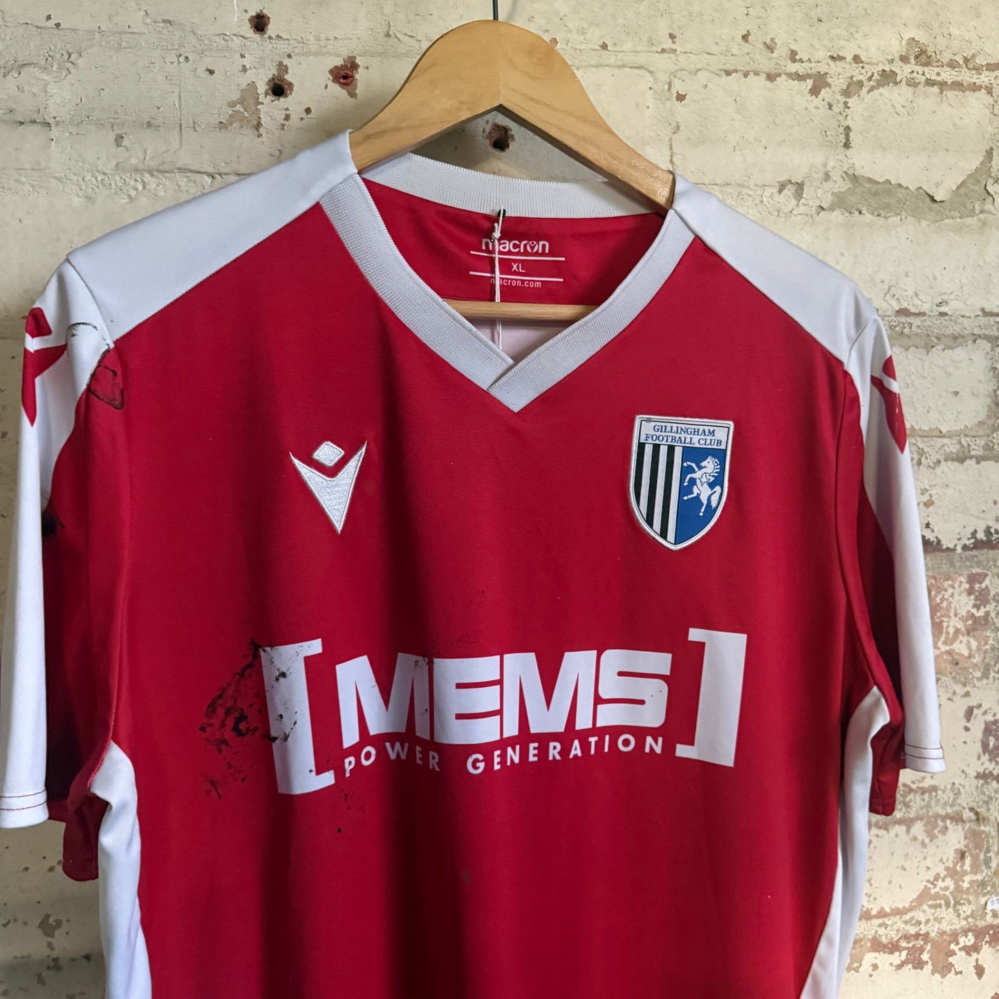 2000s Red Gillingham Home Football Kit Shirt