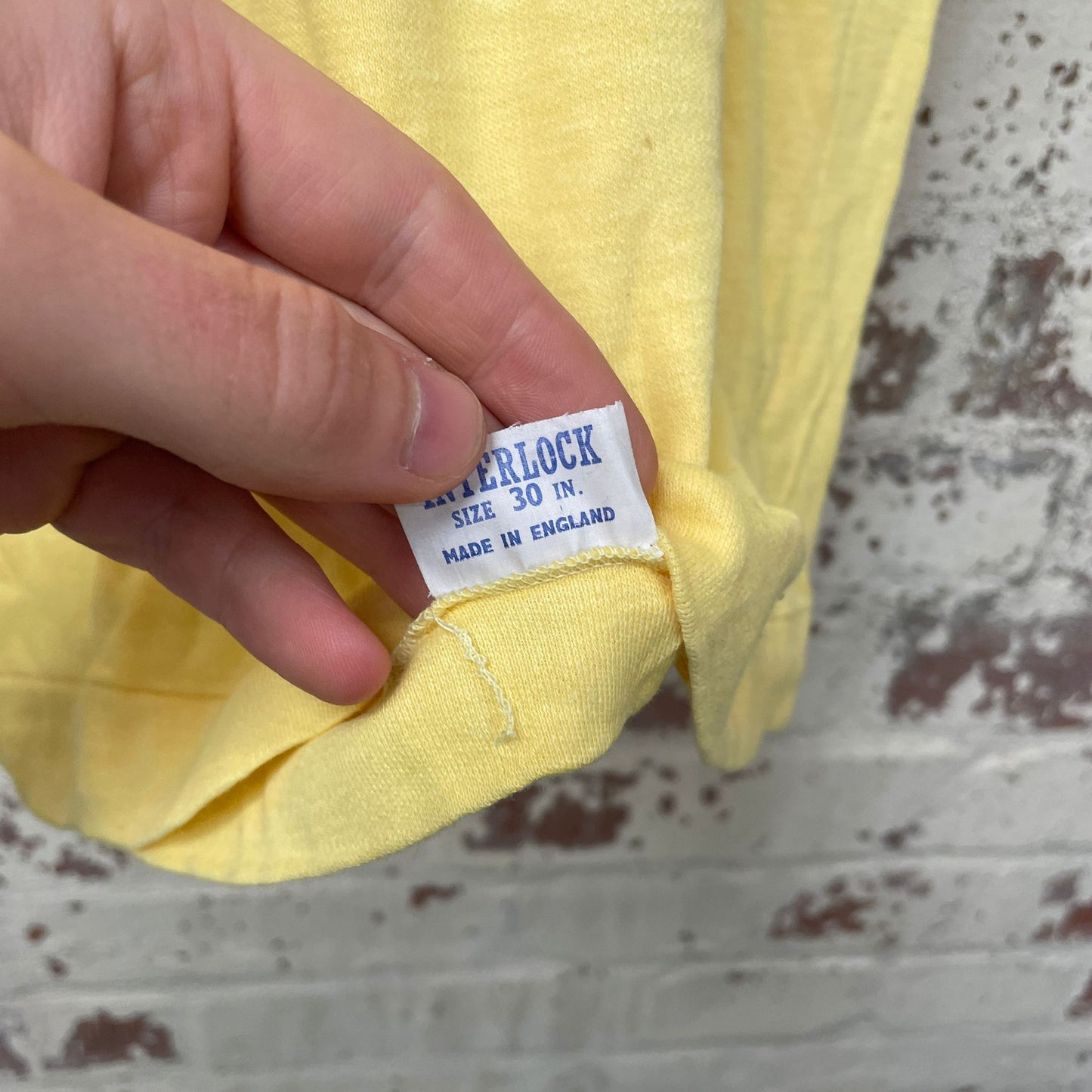 Vintage 1960s Yellow Holstar Raglan Blank T-Shirt