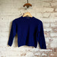 1970s Navy Blue Knitted British Jumper