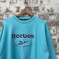 vintage 1990s Turquoise Blue Reebok Sweatshirt Jumper