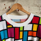 1990s Multicoloured Checkered Grid T-Shirt