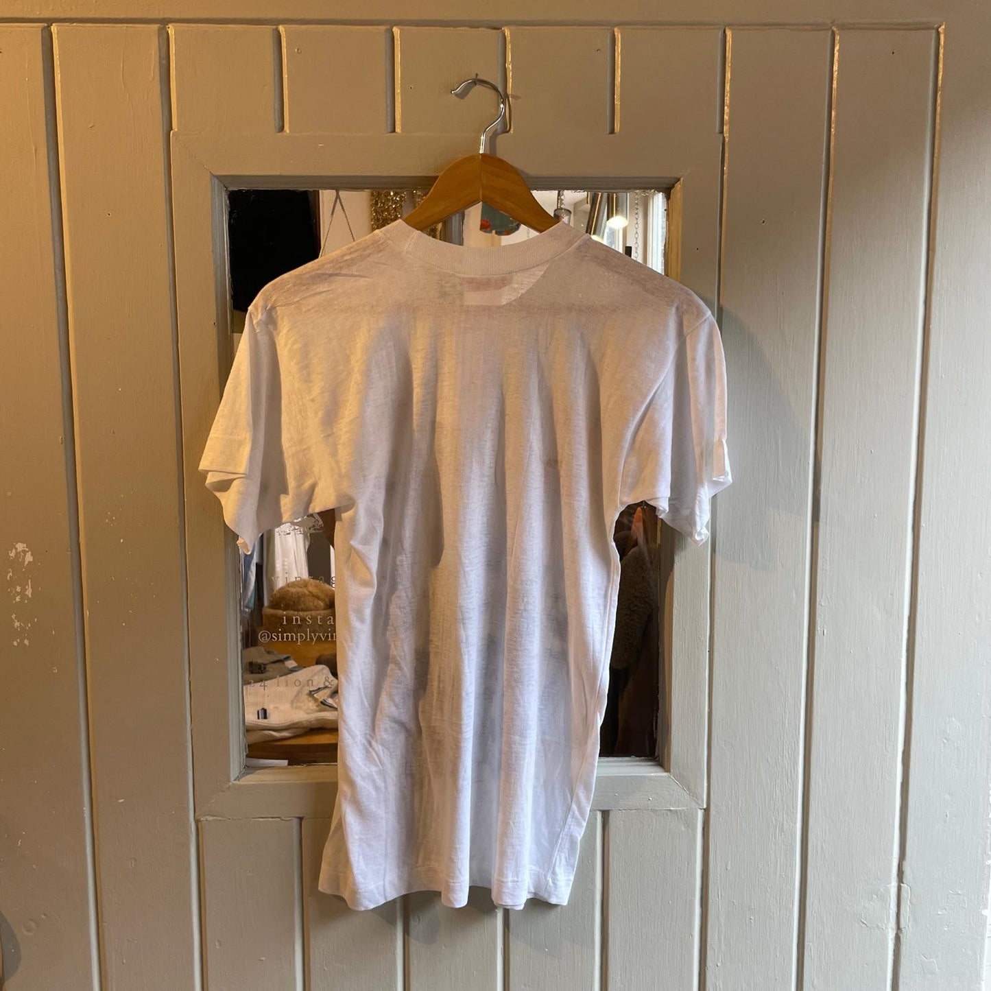 1980s White Cyclist Graphic T-shirt