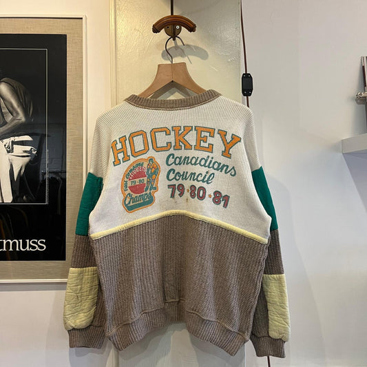 1970s 1980s Graphic Knitted Jumper