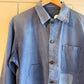 1950s Faded Distressed French Navy Work Jacket