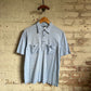 1970s Italian Blue Pocket Polo Shirt