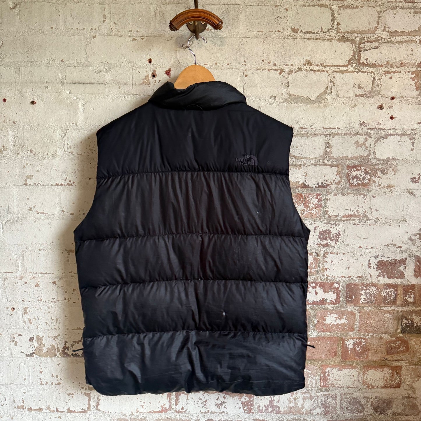 Black North Face Puffer Gilet Jacket