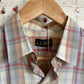 1970s Beige Checked Pocket Shirt