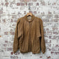 1970s Beige Suede Leather Bomber Jacket