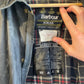 1990s Navy Barbour Wax Border jacket Coat