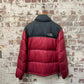 2000s Black and Red The North Face Puffer Jacket