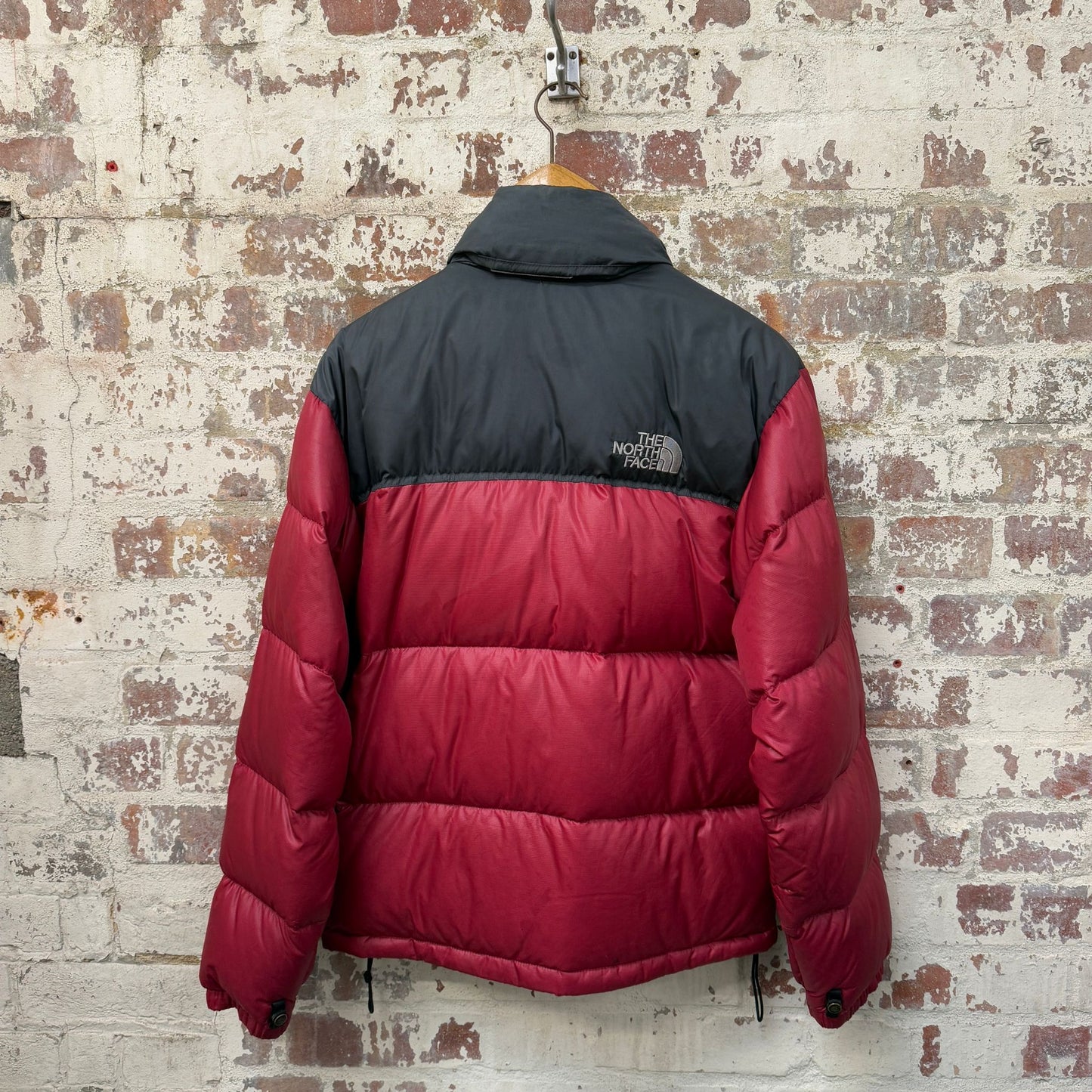 2000s Black and Red The North Face Puffer Jacket