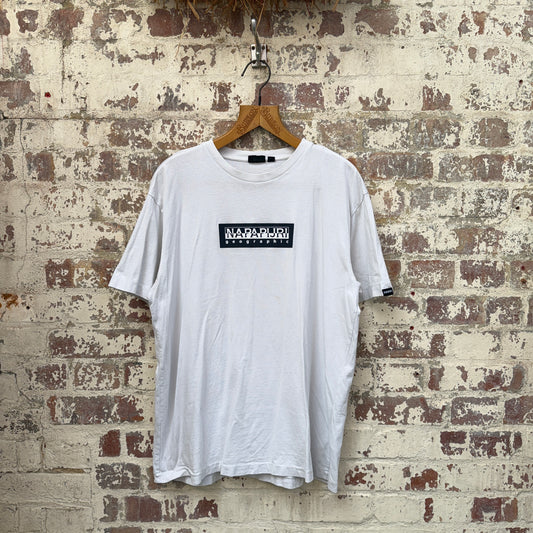 White Napapijri Graphic T-Shirt