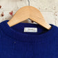 1970s Navy Blue Knitted British Jumper