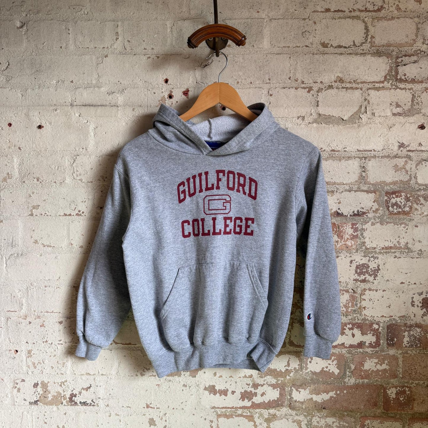 1990s Grey Guildford University Graphic Hoodie