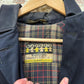 1930s 1940s Navy Gaberdine Belted Mac Jacket
