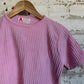 1970s Pink Knitted Short Sleeved Jumper T-Shirt
