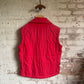 1980s Red Adidas Padded Gilet Jacket