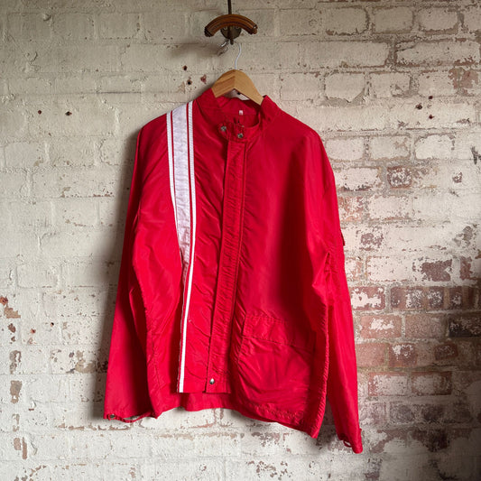 1980s Red Champion Racing Track Jacket