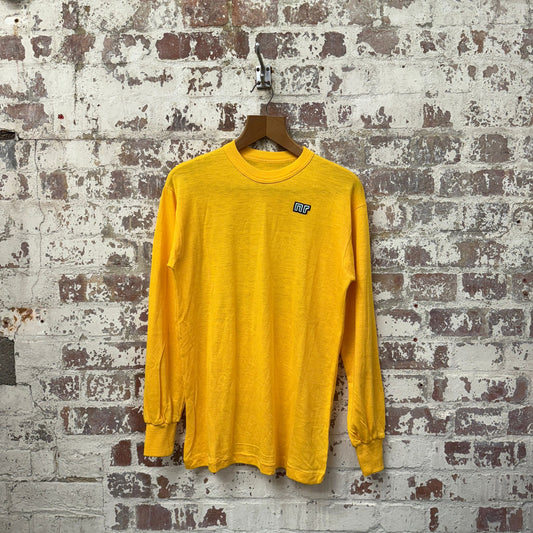 1970s Yellow ‘NR’ Football Template Long Sleeve Top