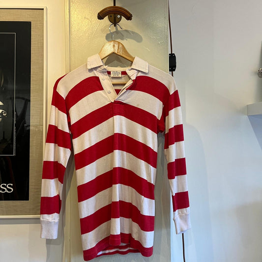 1960s Striped British Harlbro Rugby Jumper