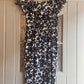 1950s Silk Patterned Zip Dress