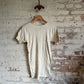 1940s Beige Thermal British Grandad T-Shirt