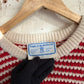 1960s Red Wool Knitted British Fisherman Jumper