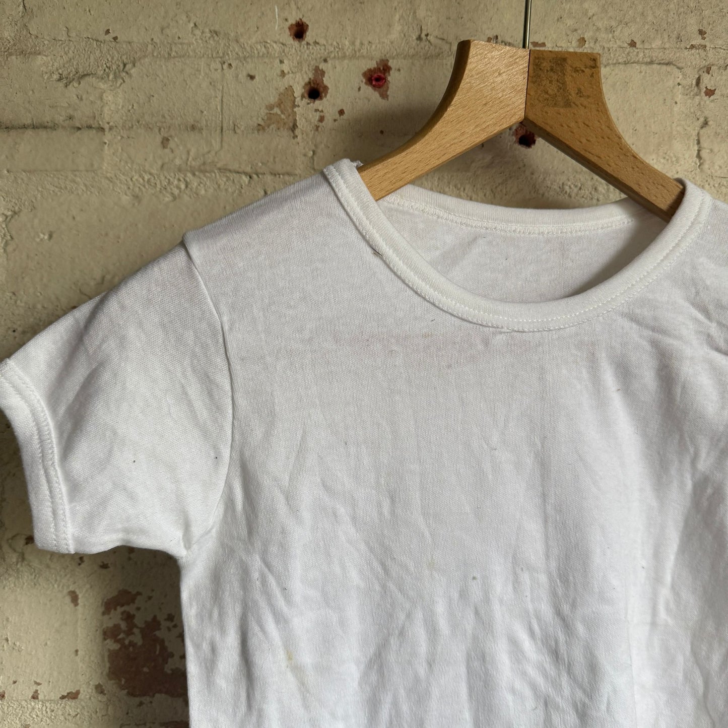 1970s White Cotton T-shirt