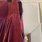 1970s Maroon Red Suede Tassel Skirt