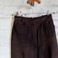 1980s Brown Suede Trousers