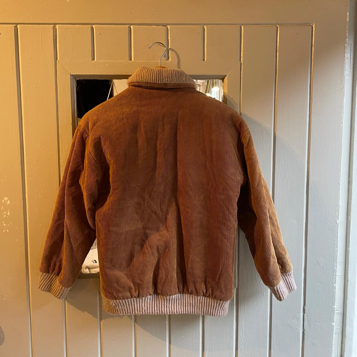 1970s Brown Corduroy Sheepskin Lined Jacket