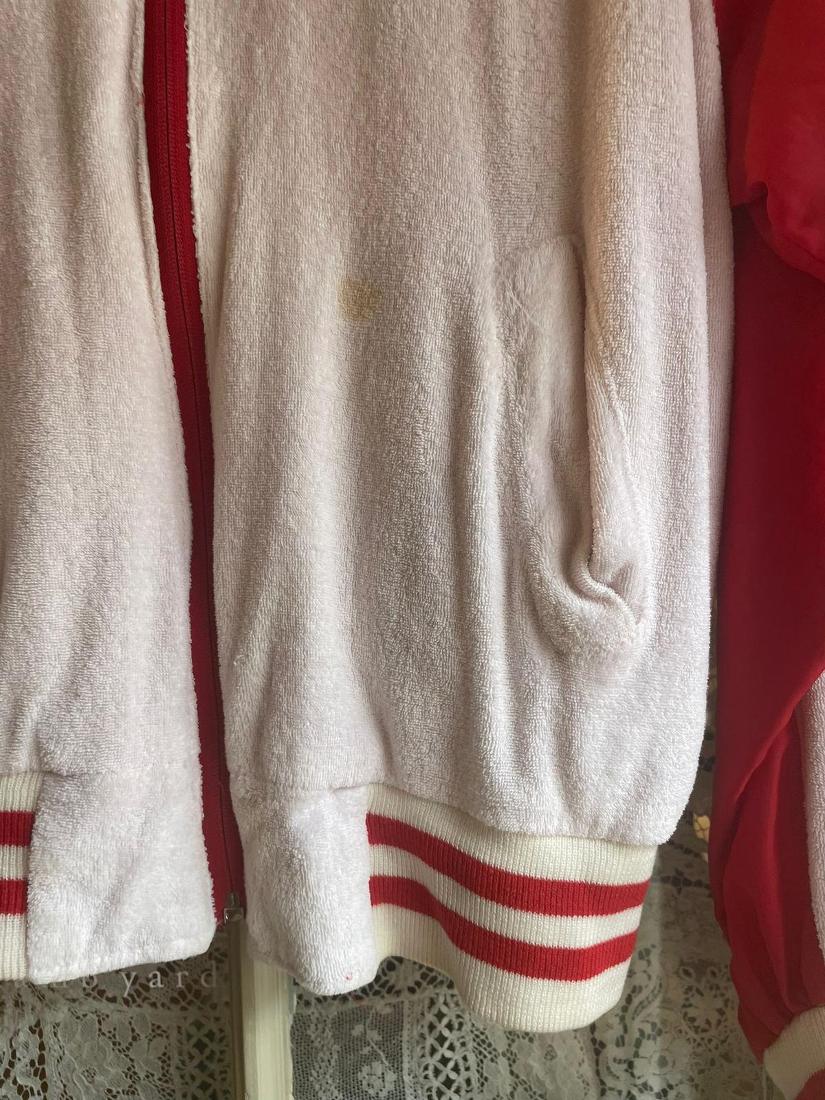 1980s Reversible Towelling Bomber Zip Up Jacket