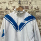 vintage 1980s White and Blue Puma Track Top zip up jacket