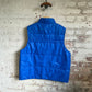 1980s Blue American Puffer Down Gilet