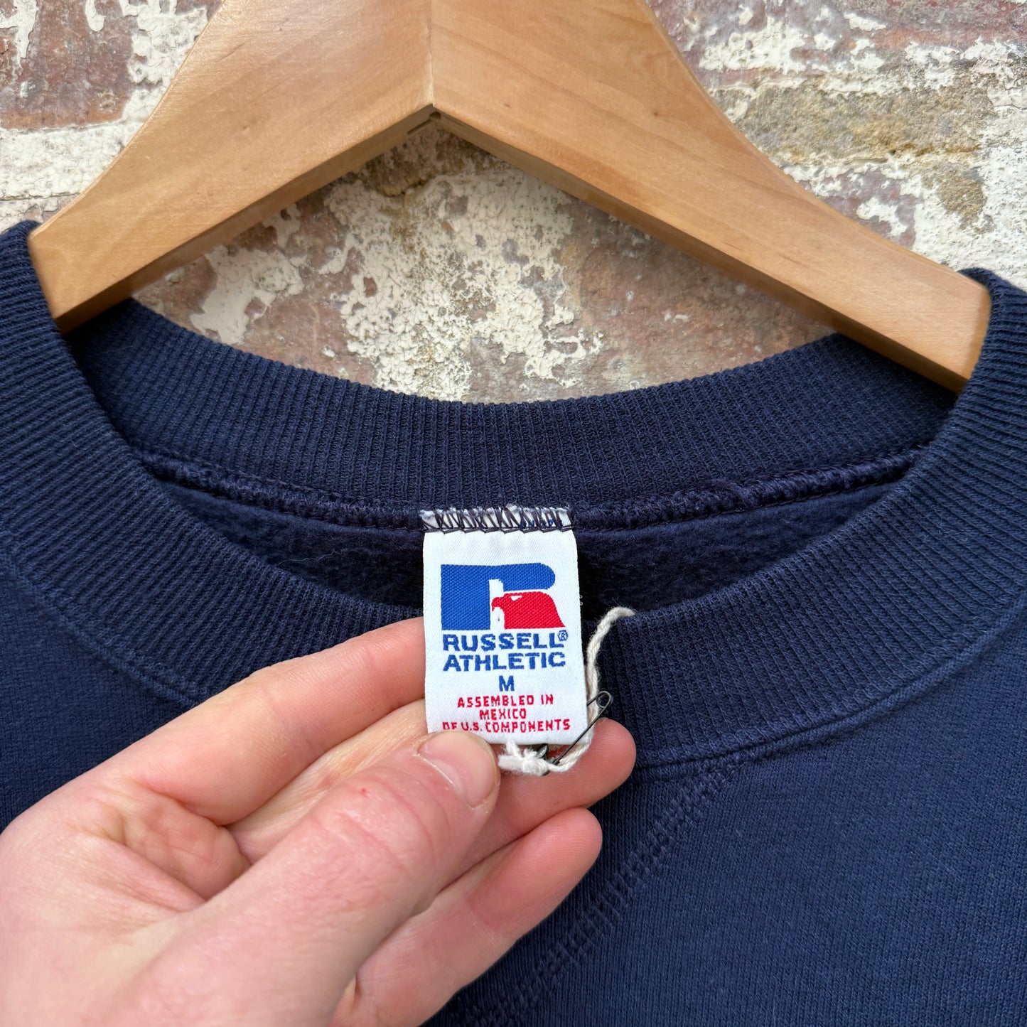 Vintage Navy Russel Graphic Sweatshirt