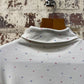 1980s White Graphic Star Long Sleeve Roll Neck Top