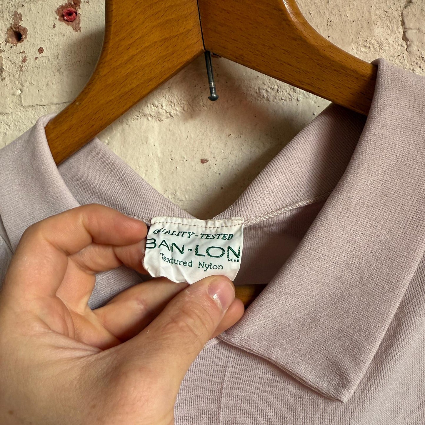 1960s British Pink Polo Shirt Blouse