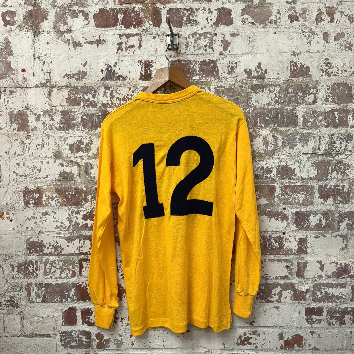 1970s Yellow ‘NR’ Football Template Long Sleeve Top