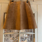 1960s Tan Suede Mini Skirt